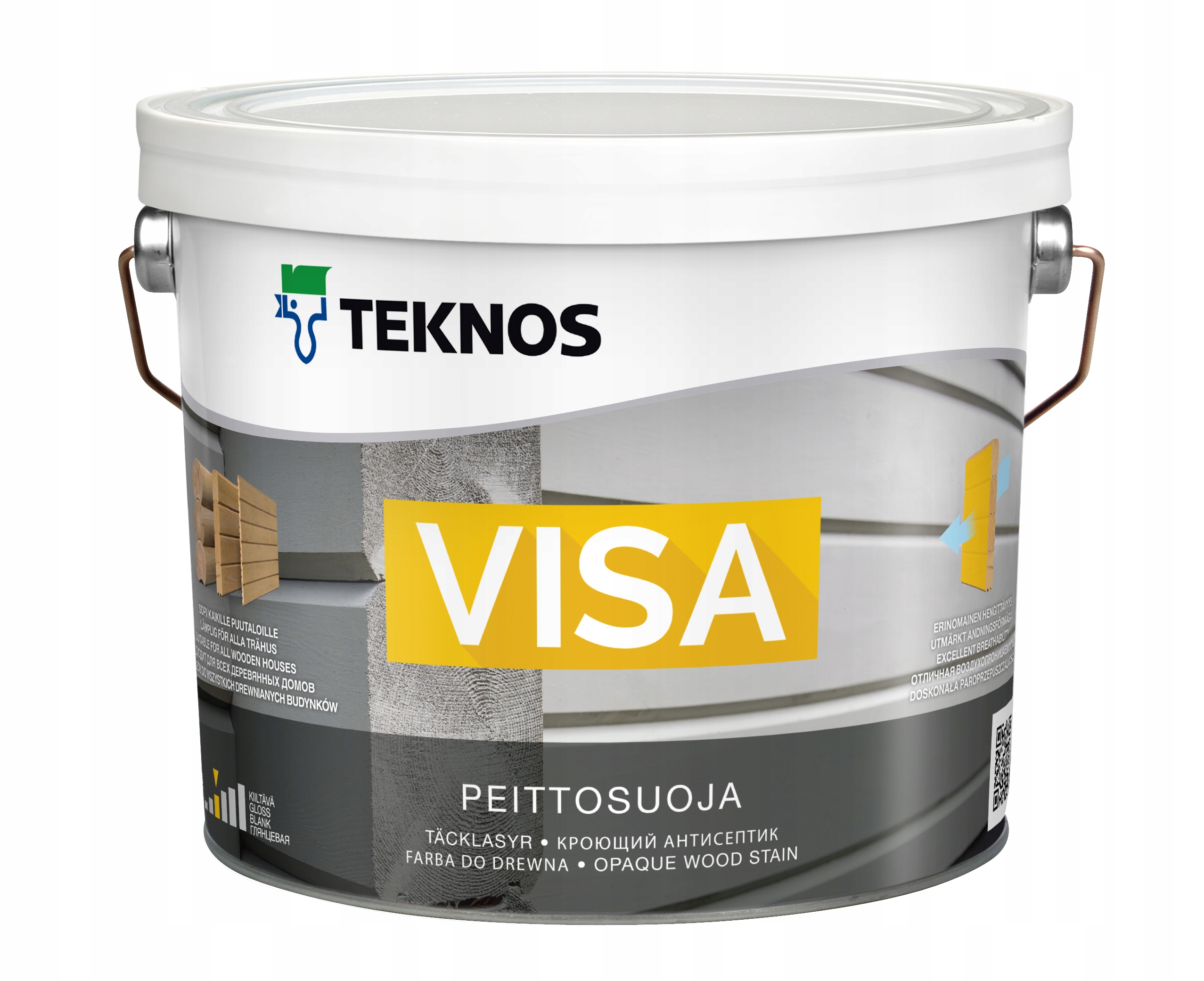 Skandinávská Krycí barva na dřevo Visa Teknos 3L