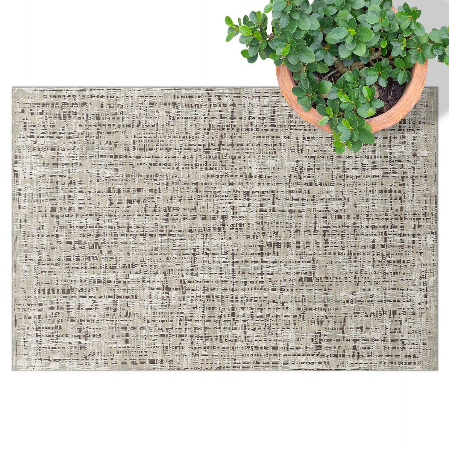 Dekorativní Koberec z vinylu Voděodolný S Potiskem Textura tkaniny 60x90