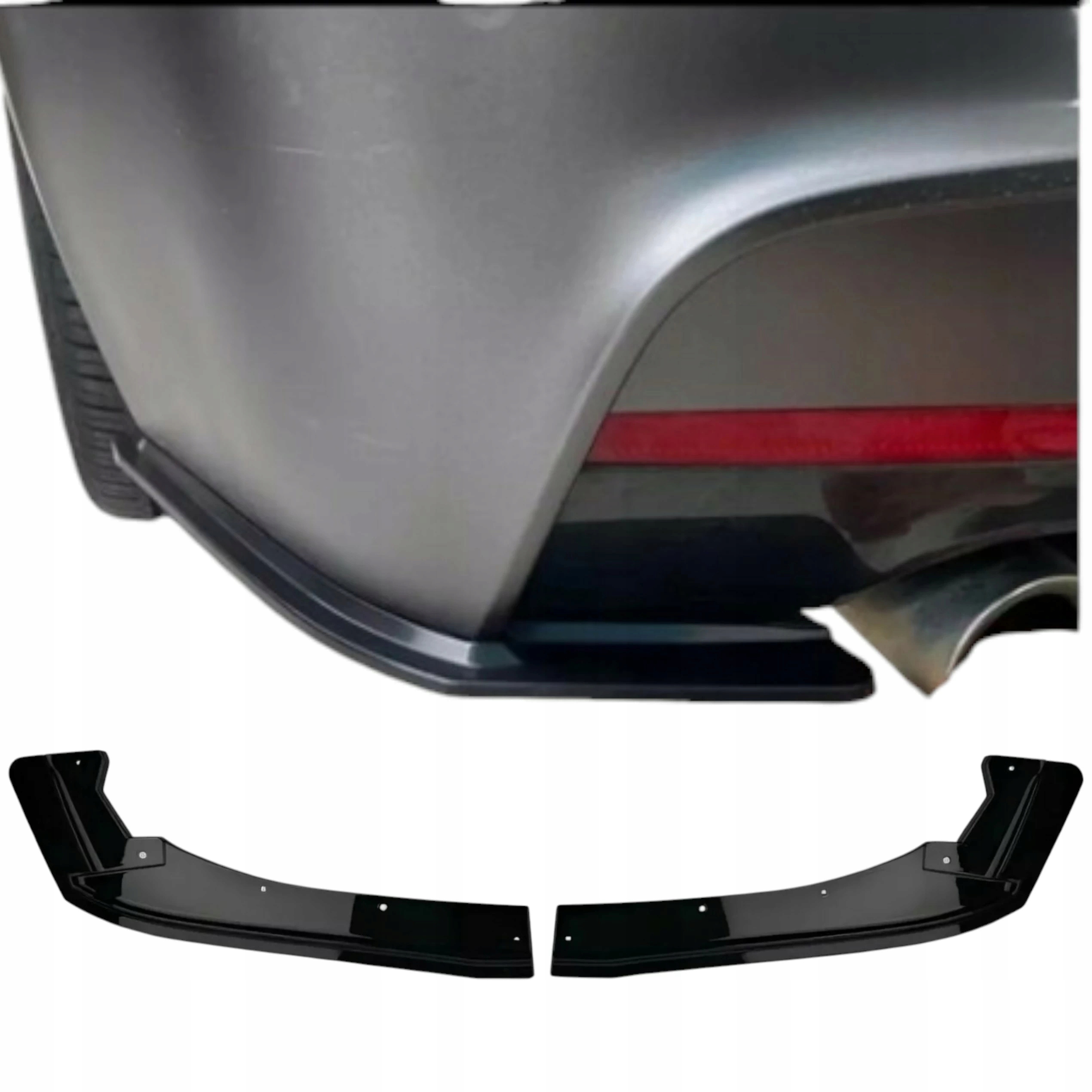 Bmw F30 Kryt zadního nárazníku Rozdělovač Černý lesk M