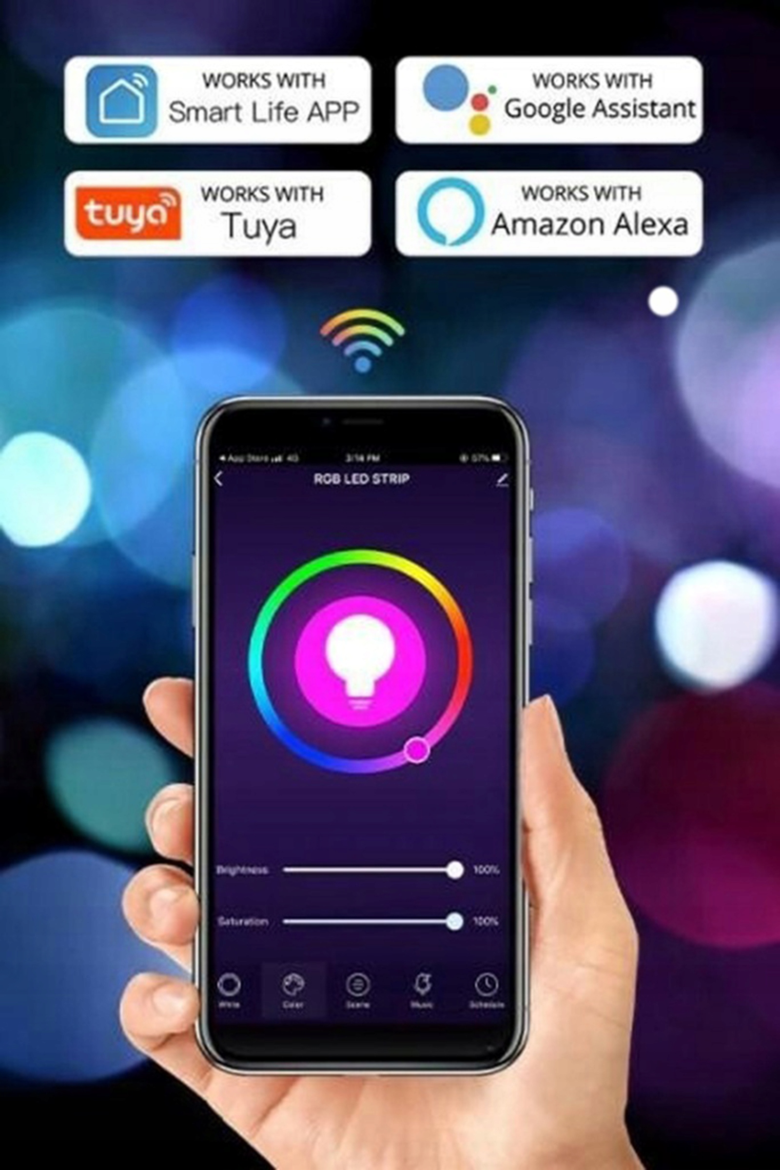 STEROWNIK RGB taśm LED WiFi Aplikacja SMART TUYA Pilot IR 5-24V Stan opakowania oryginalne