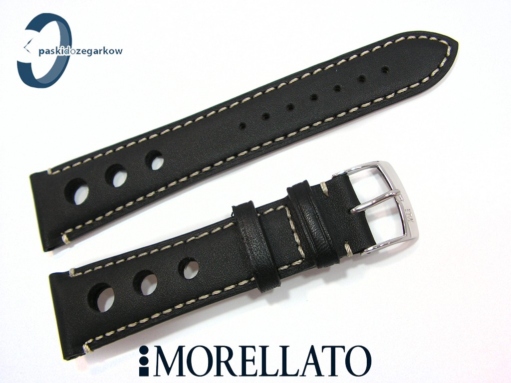 Pásek Morellato Giotto 22 mm kožený černý