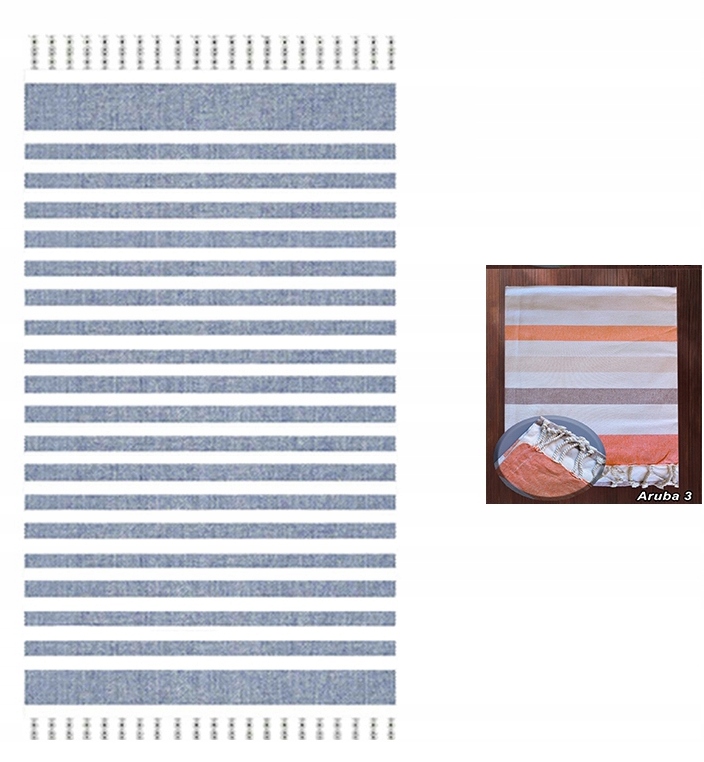 RĘCZNIK KĄPIELOWY FOUTA CHUSTA PLAŻOWA PAREO BASEN Wzór dominujący mix wzorów