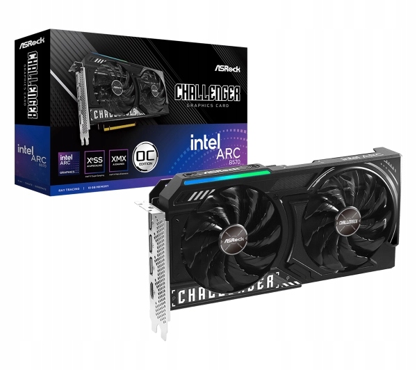 Karta graficzna ASrock Arc B570 Challenger Oc 10GB GDDR6 160bit