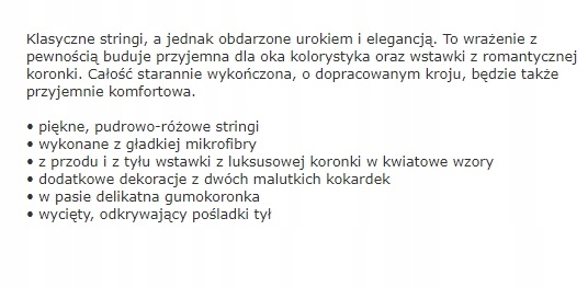 Stringi Konrad Edith XXL Kolekcja Edith