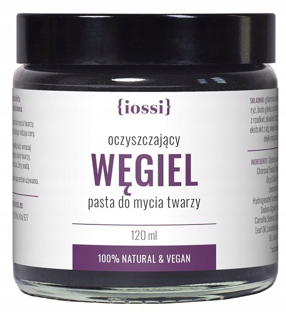 Iossi Uhlíková Čisticí Pasta Na Mytí Obličeje