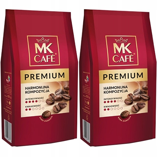 2 Oryginalne Kawy Ziarniste Mk Cafe Premium Arabika Czekolada Migdały 2KG