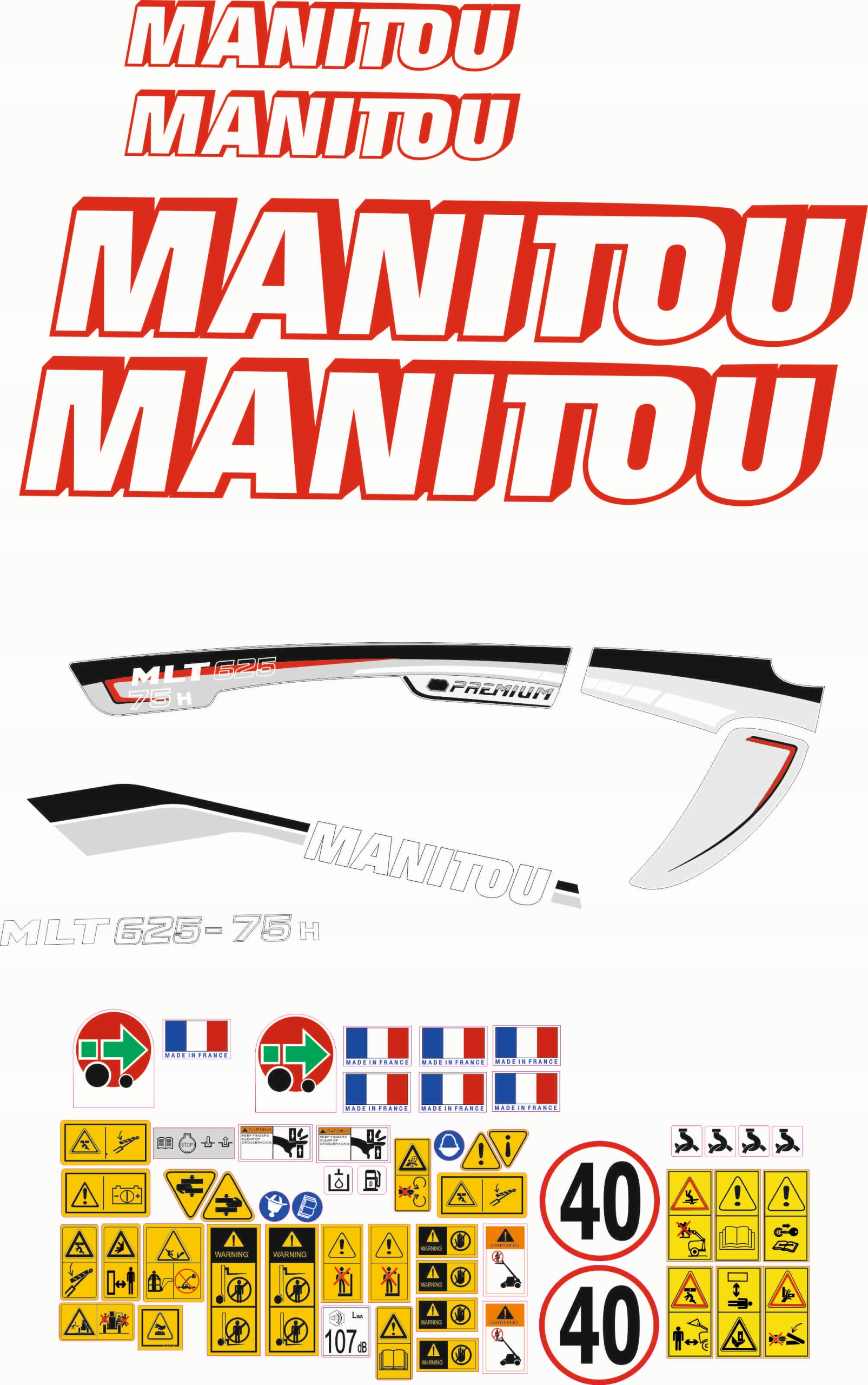 НАКЛЕЙКА MANITOU MLT 625-75H