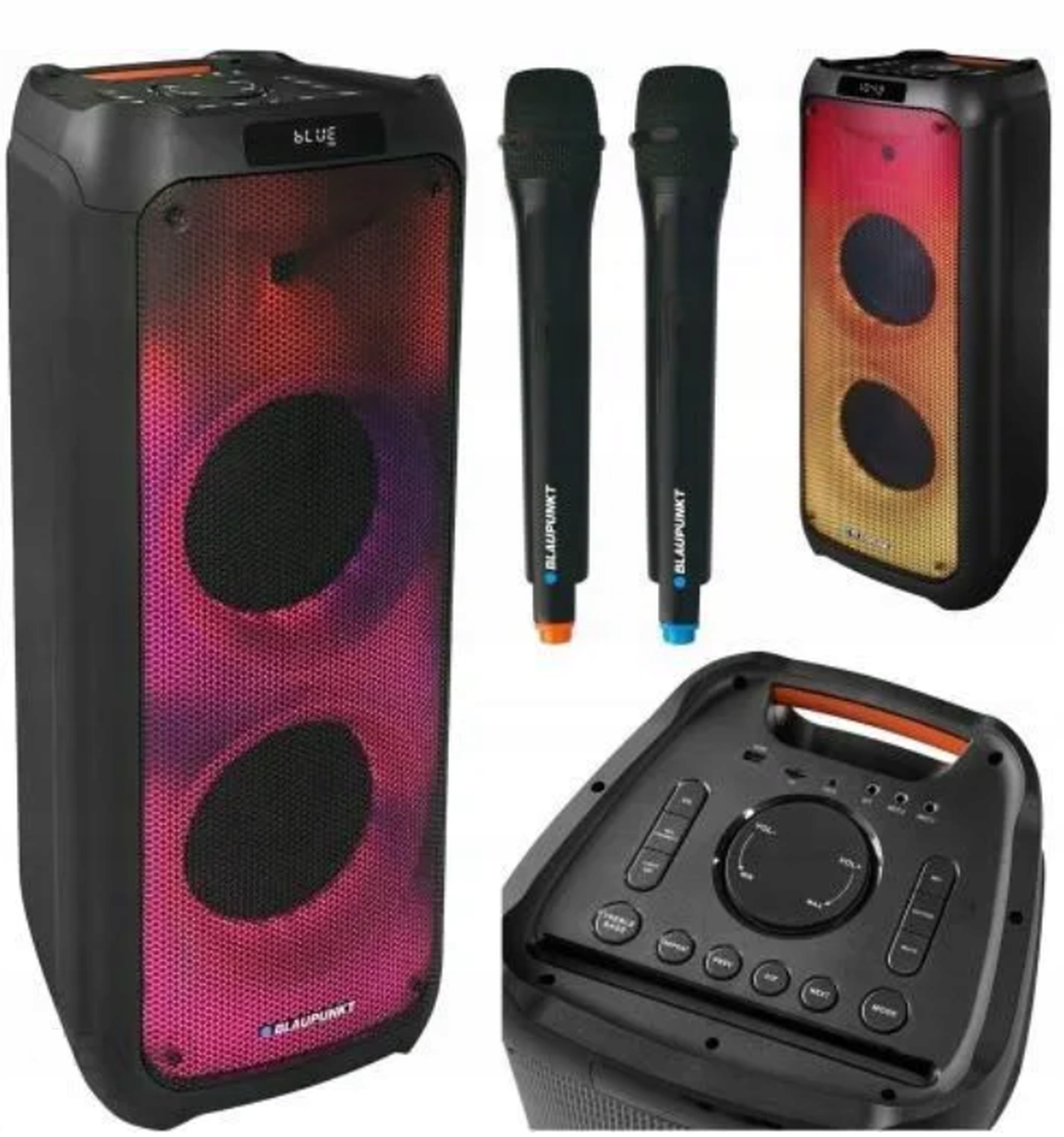 Kolumna Aktywna Blaupunkt PB10DB Bluetooth karaoke Fm Pilot 2x Mikrofon