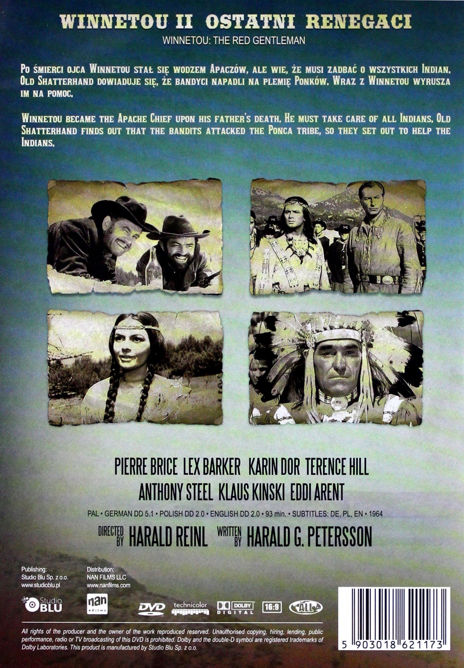 EXPV　2 DVD Winnetou I: Złoto Apaczów płyta DVD • Cena, Opinie - Allegro