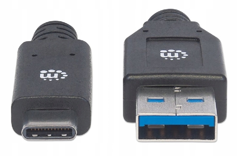 Kabel USB 3.2 Gen1 Typ-C / A 3 m 5Gbps 60W 3A M/M Marka Manhattan
