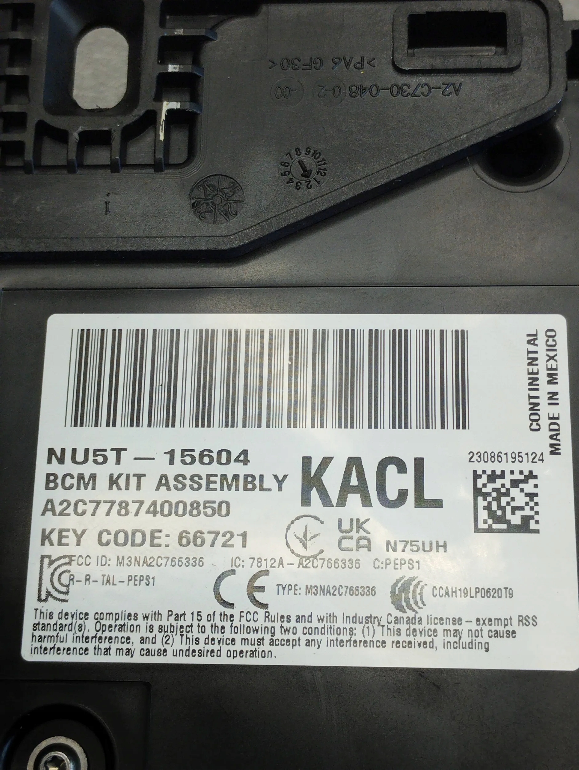 VW Amarok II module BCM NU5T15604