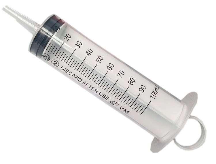 

Strzykawka 100ml Odmierzanie płynów Miarka Dozowan