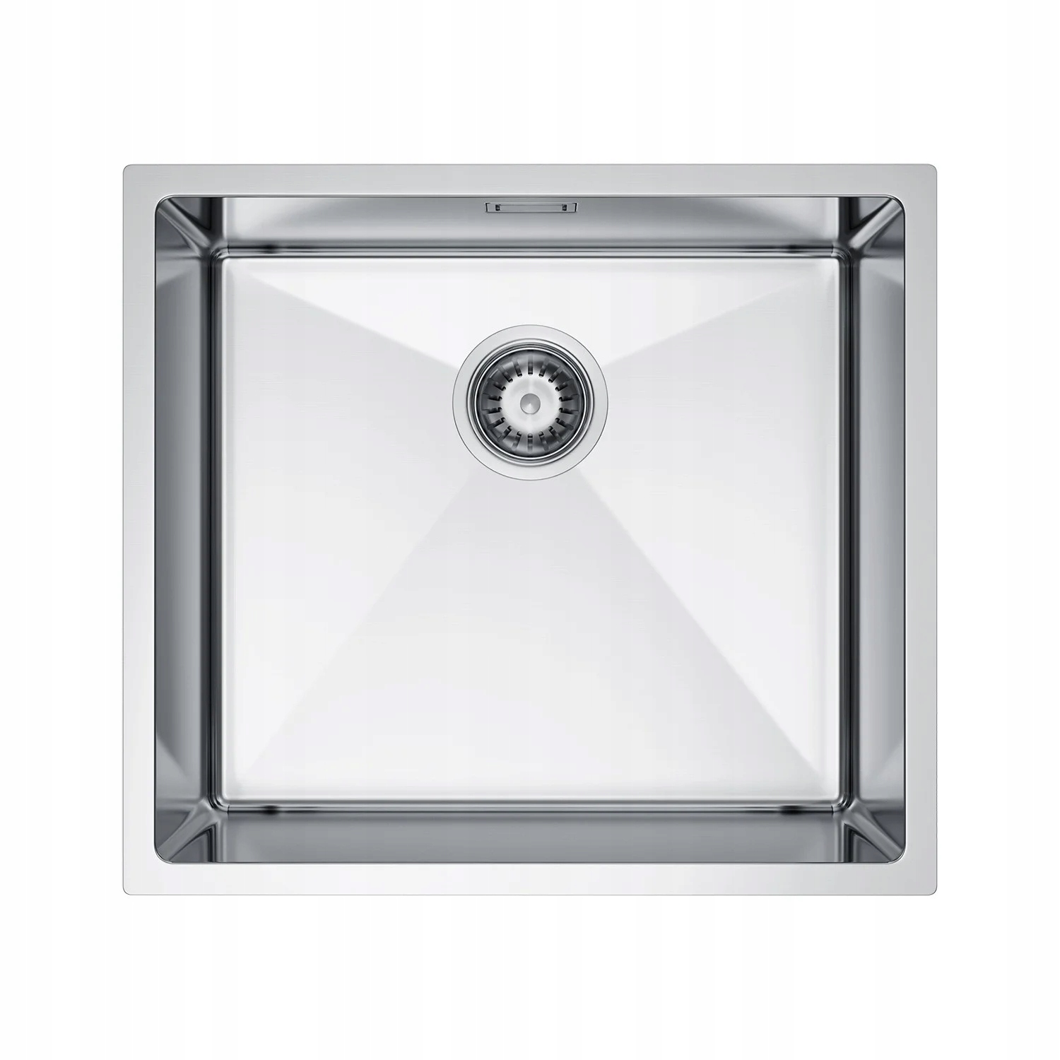 Drez Inox 49 x 44 cm, Jednokomorový, Montáž na dosku/pod dosku