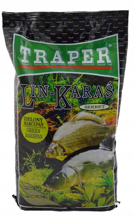 Traper Sekret Zanęta Lin-Karaś Marcepan Zielony 1kg