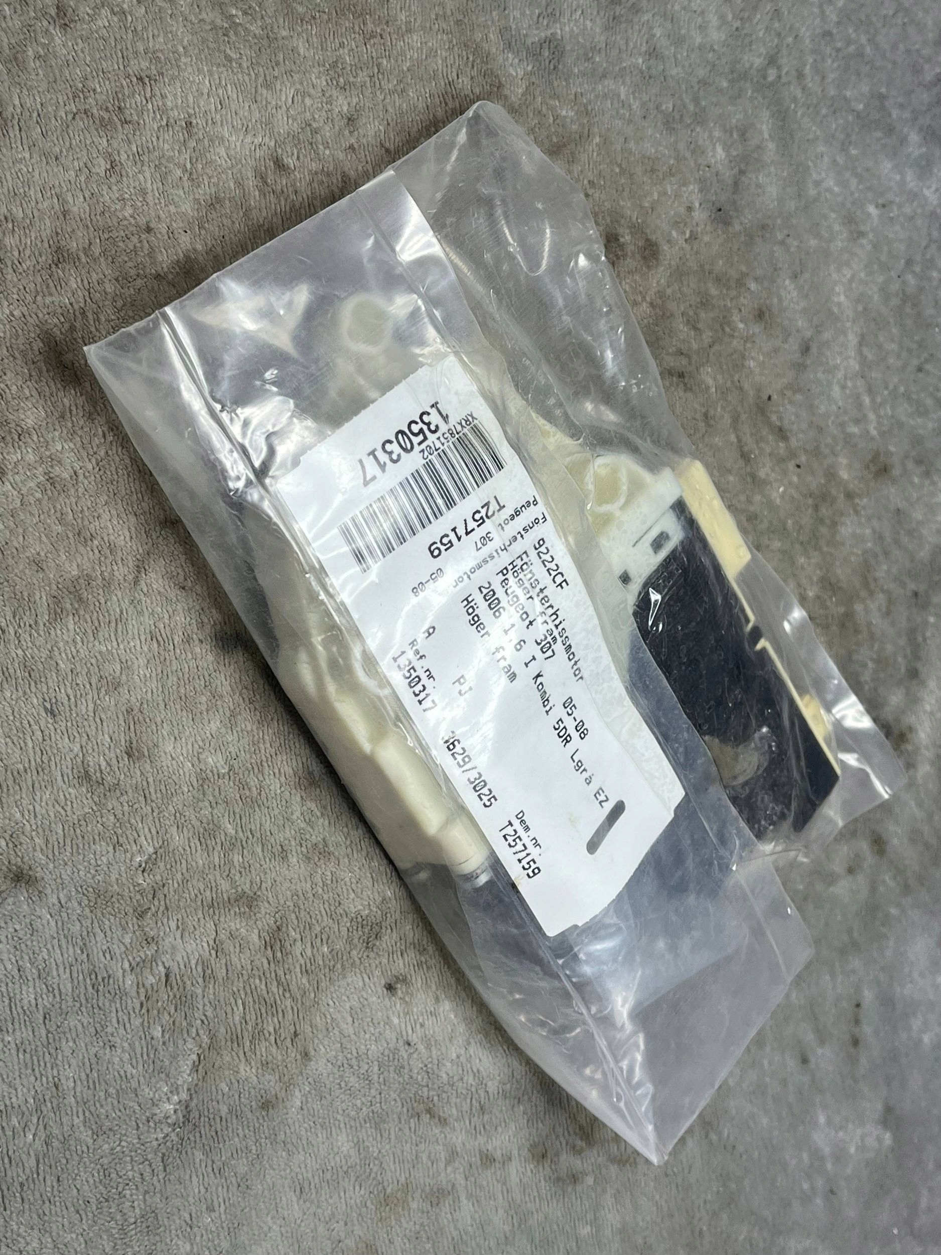 mini motor windows right front Peugeot 307 05r 997831-101 !J