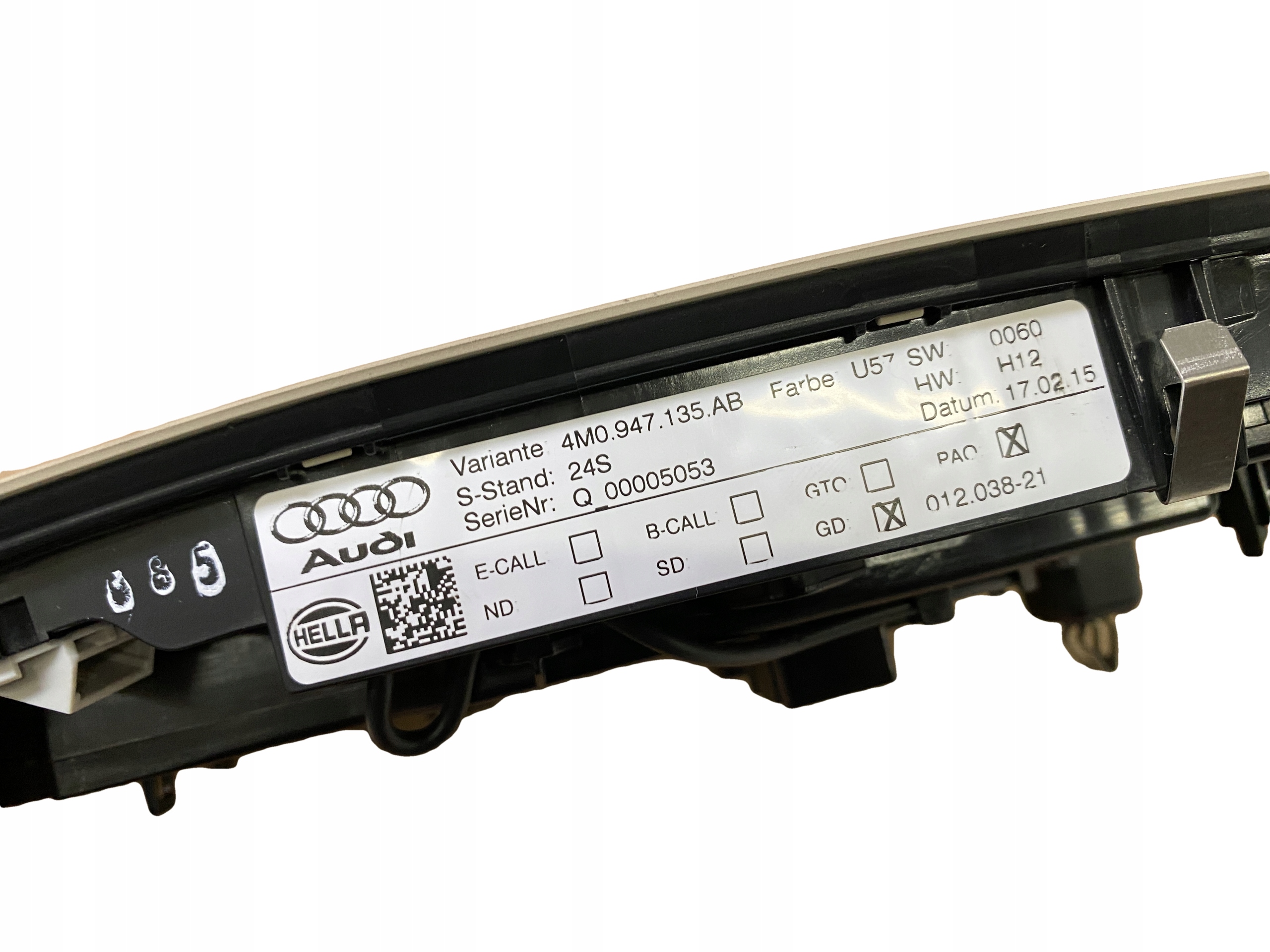 AUDI Q7 4M FANALE interna LED 4M0947135AB