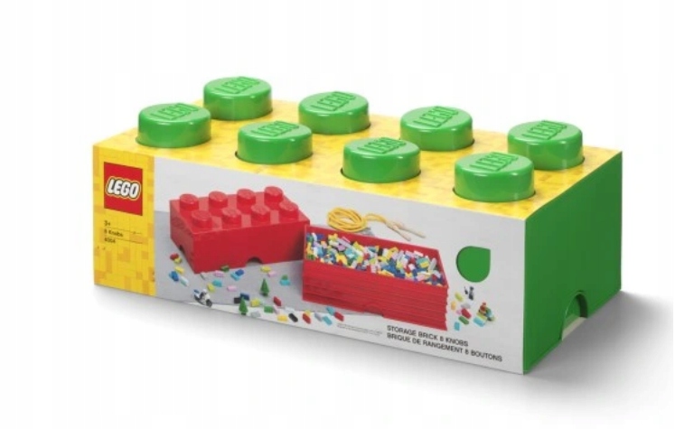 Lego Kontejner Krabička Kostka 8 Zelená 50 cm 40041734