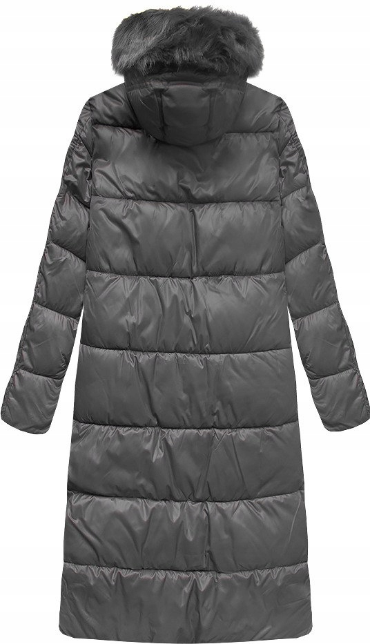 

Kurtka Płaszcz Długa Zimowa Parka Kaptur Futro S