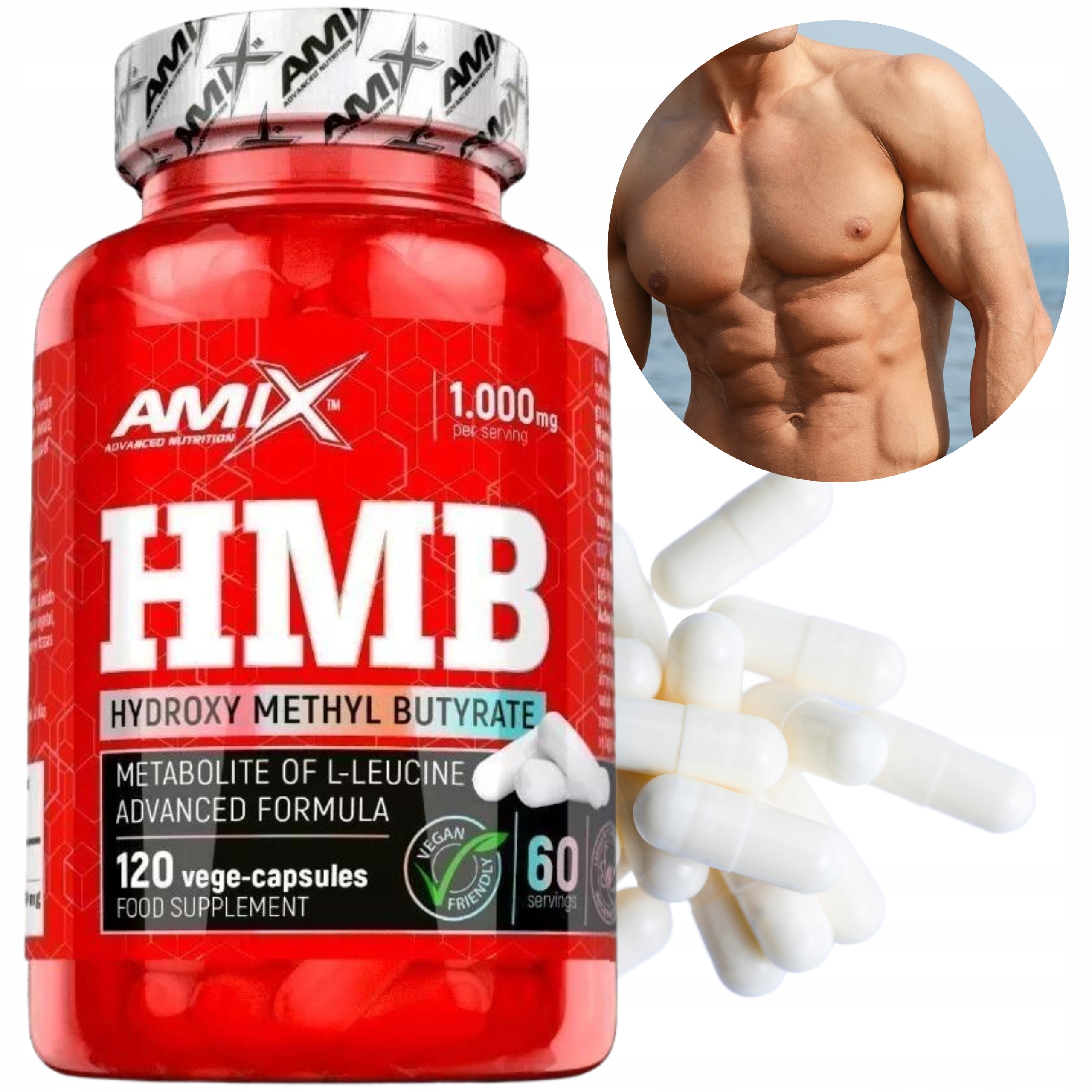 Hmb Regenerace Antikatabolik ochrana svalů Metabolit Leucin hubnutí