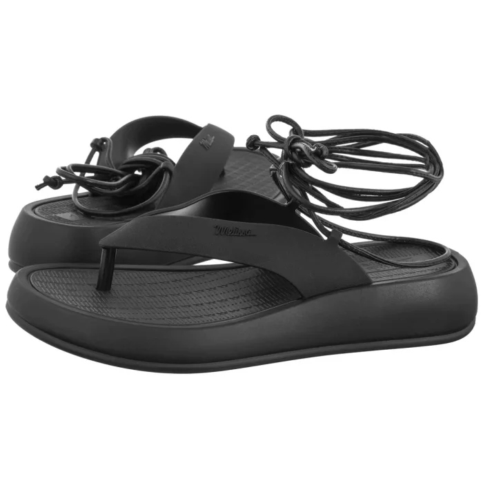 Japonské boty Dámské sandály Melissa Sun Resort Ad 35960 Black Černé