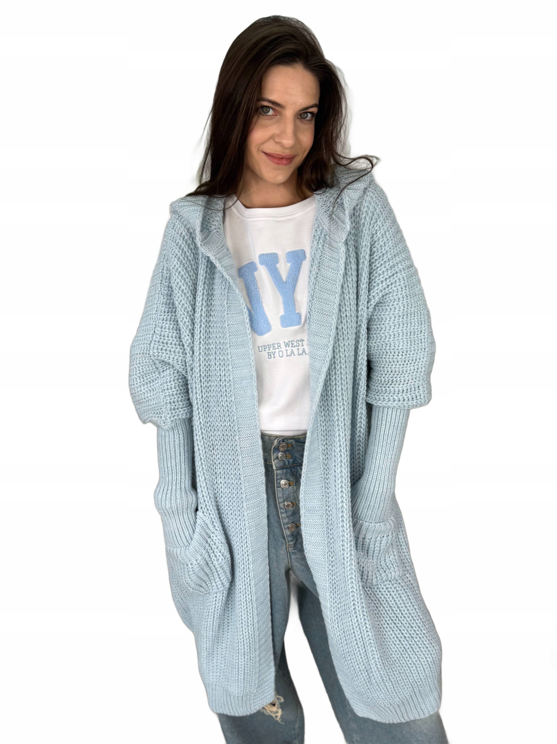 By O La La...! Svetr Kardigan Perla Baby Blue Univerzální