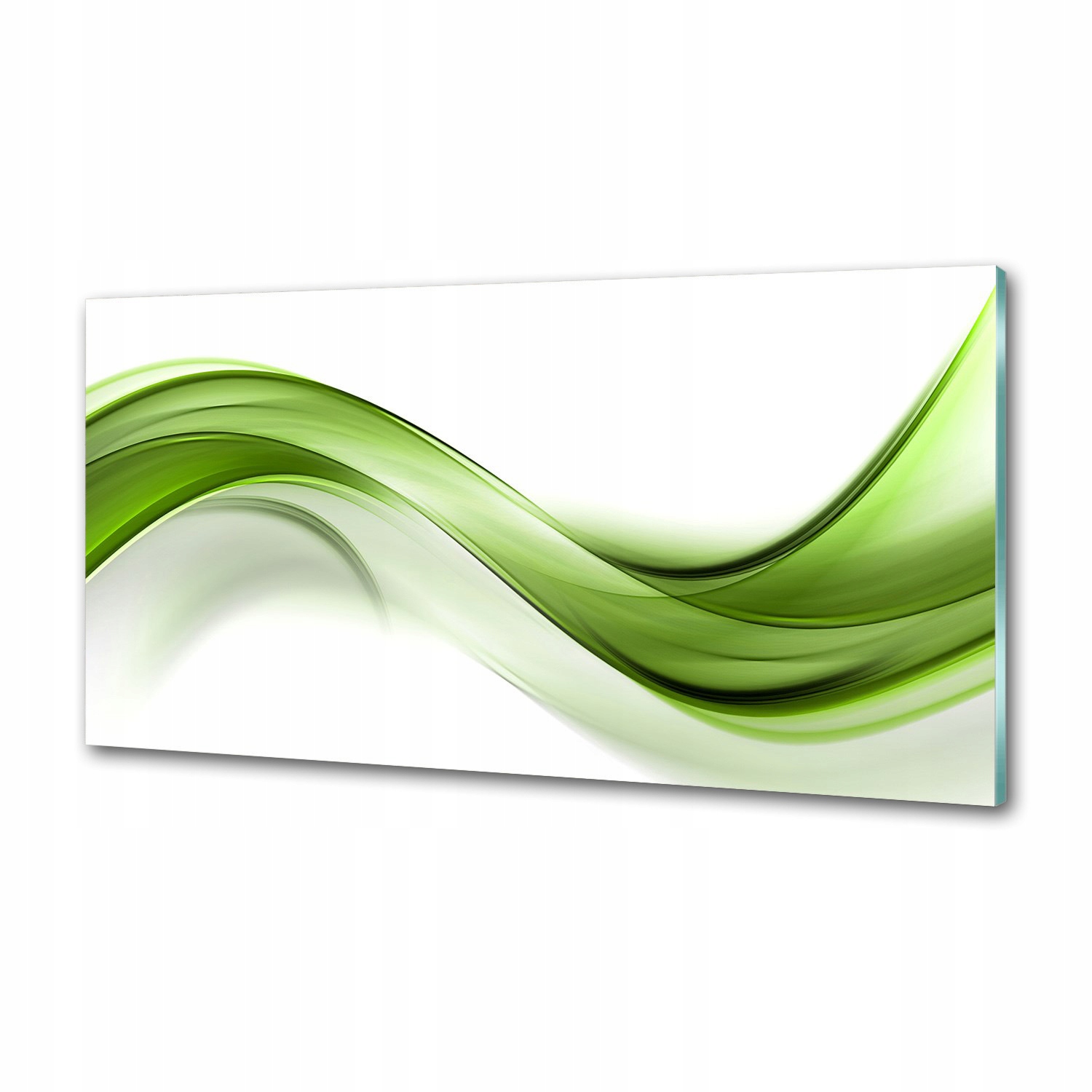 Panel dekor sklo Zelená vlna 120x60 cm Lepidlo