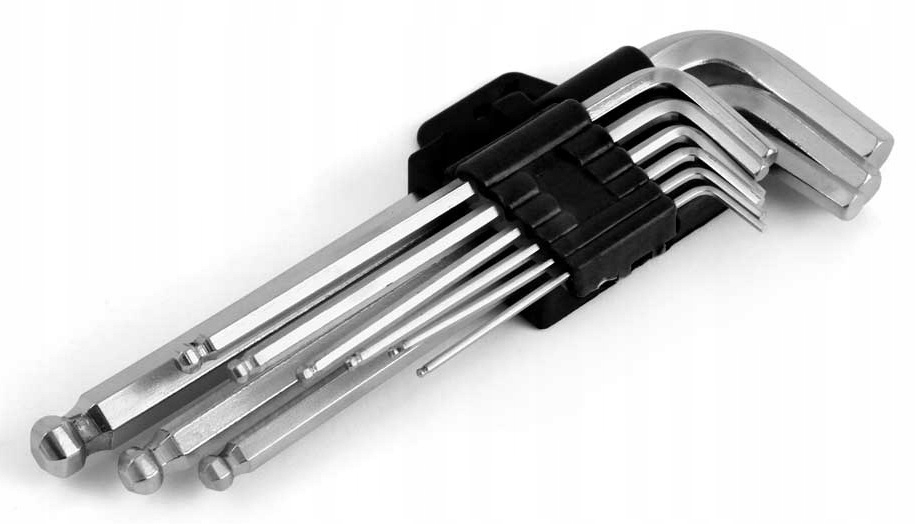 

Klucze Imbus imbusowe krótkie 125mm zestaw 9 szt.