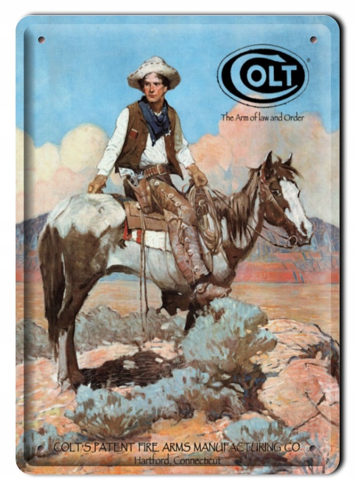 Colt Plakat Metalowy Szyld Vintage Retro #00300