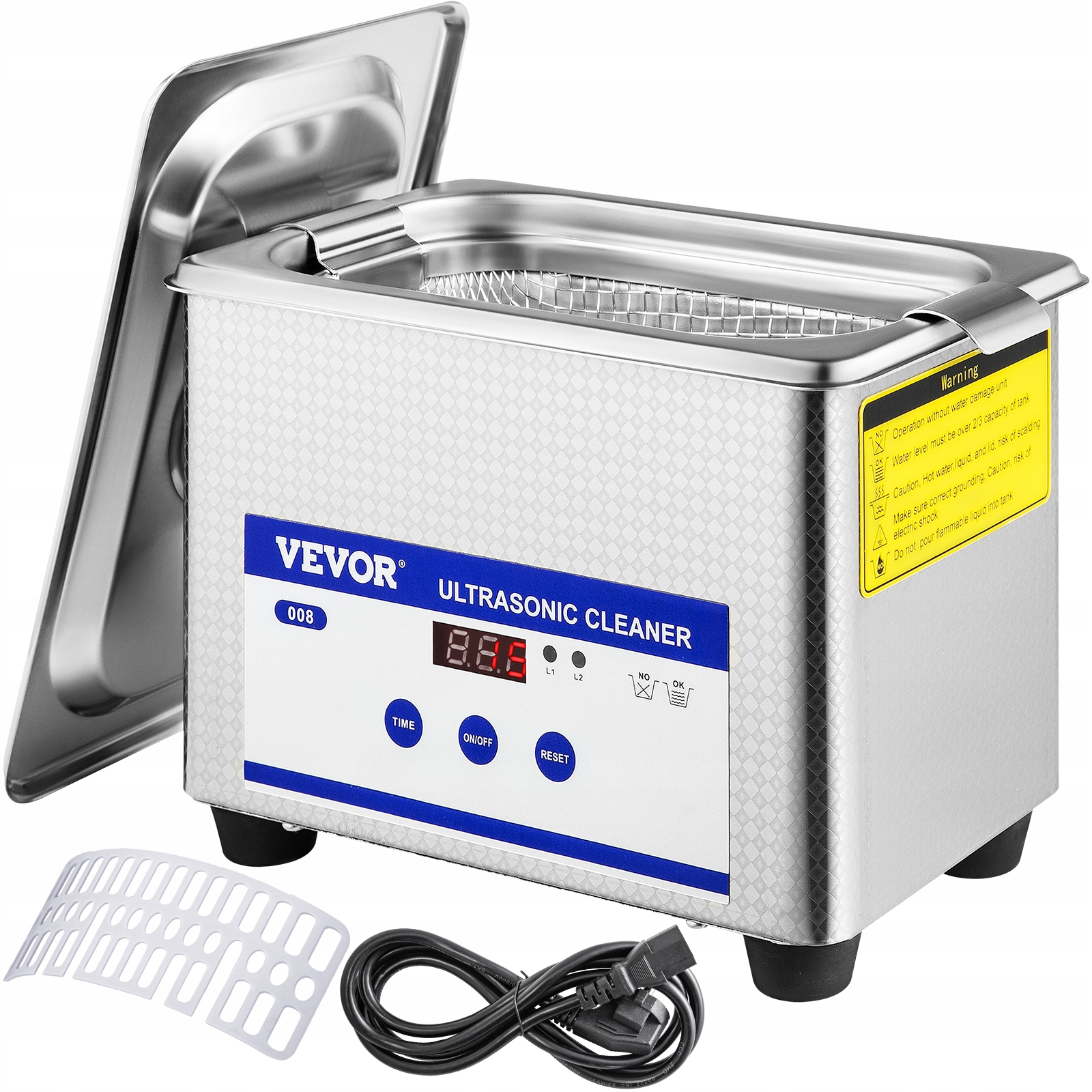 

Vevor Cyfrowa Myjka Ultradźwiękowa 0.8L 220V Led