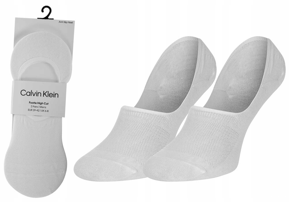 

Calvin Klein Stopki Męskie 2 Pary White R.39-42