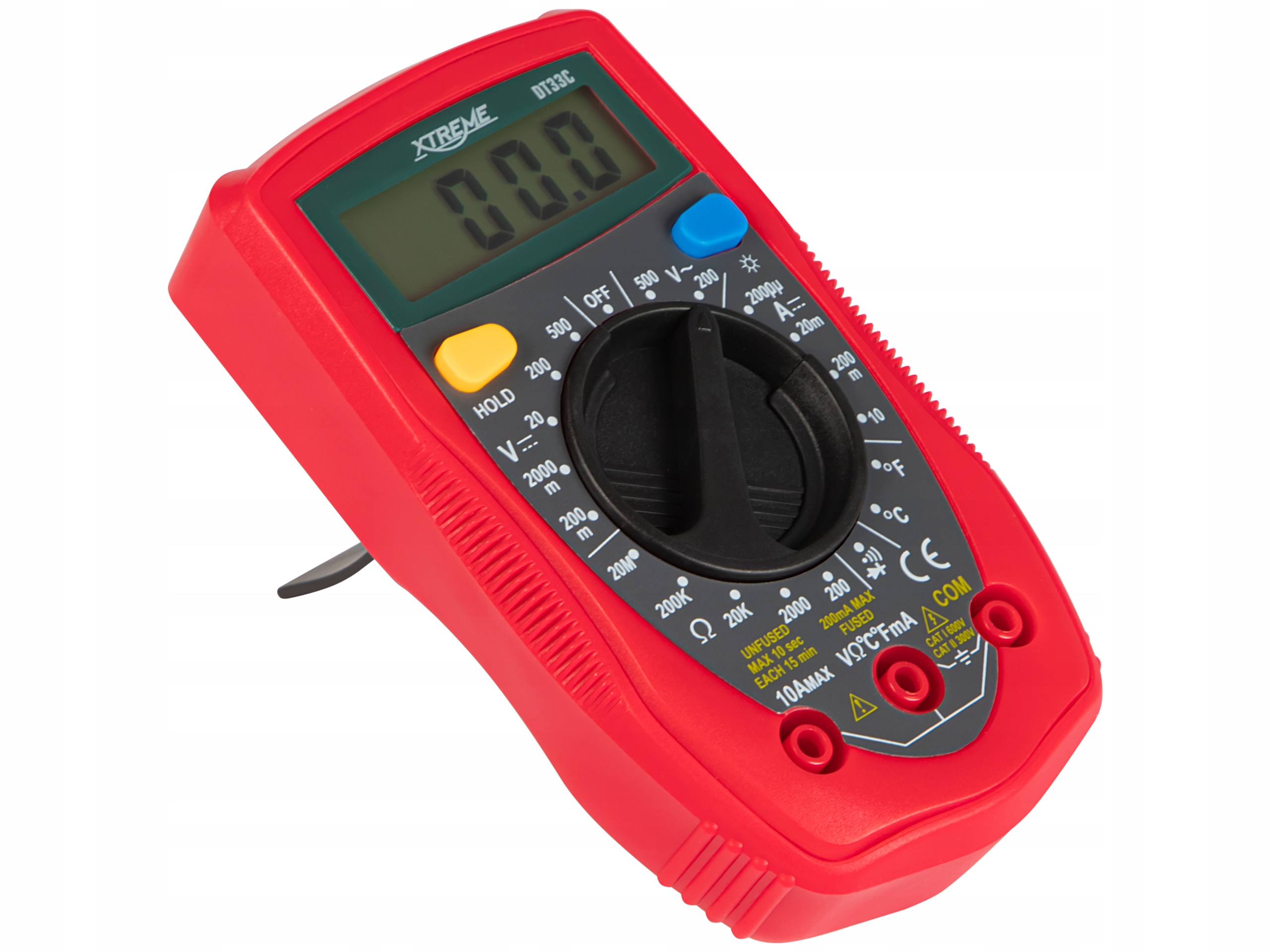 PROFESJONALNY MULTIMETR MIERNIK PRĄDU NAPIĘCIA ELEKTRYCZNY LCD BATERIA 9V Marka Xtreme