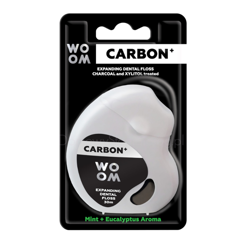 

Woom Carbon czarna nitka dentystyczna z węglem 30m