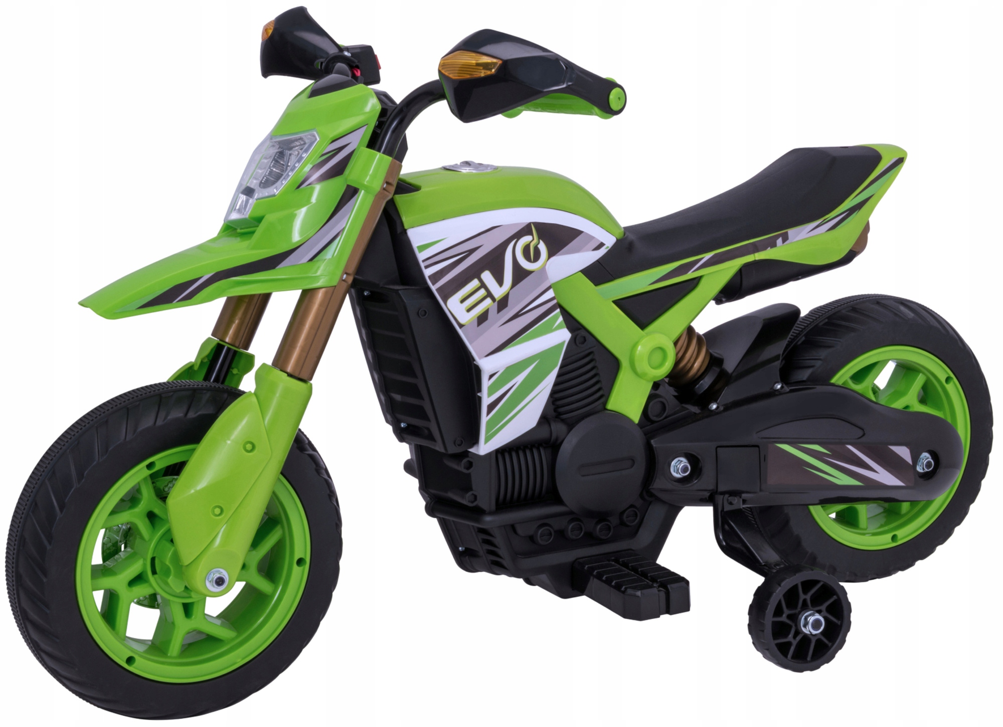 Jeździk Motor Evo czarny, zielony do 30 kg