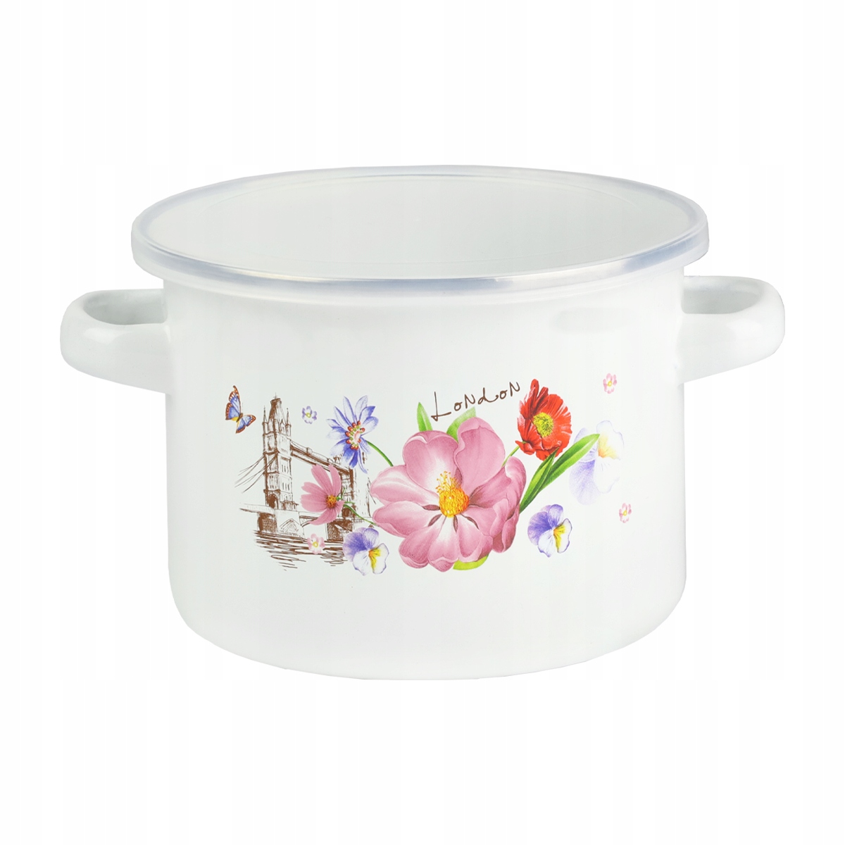 GARNEK EMALIA 1L Z POKRYWĄ GARNUSZEK DO MLEKA MINI Kod producenta garczek emaliowany