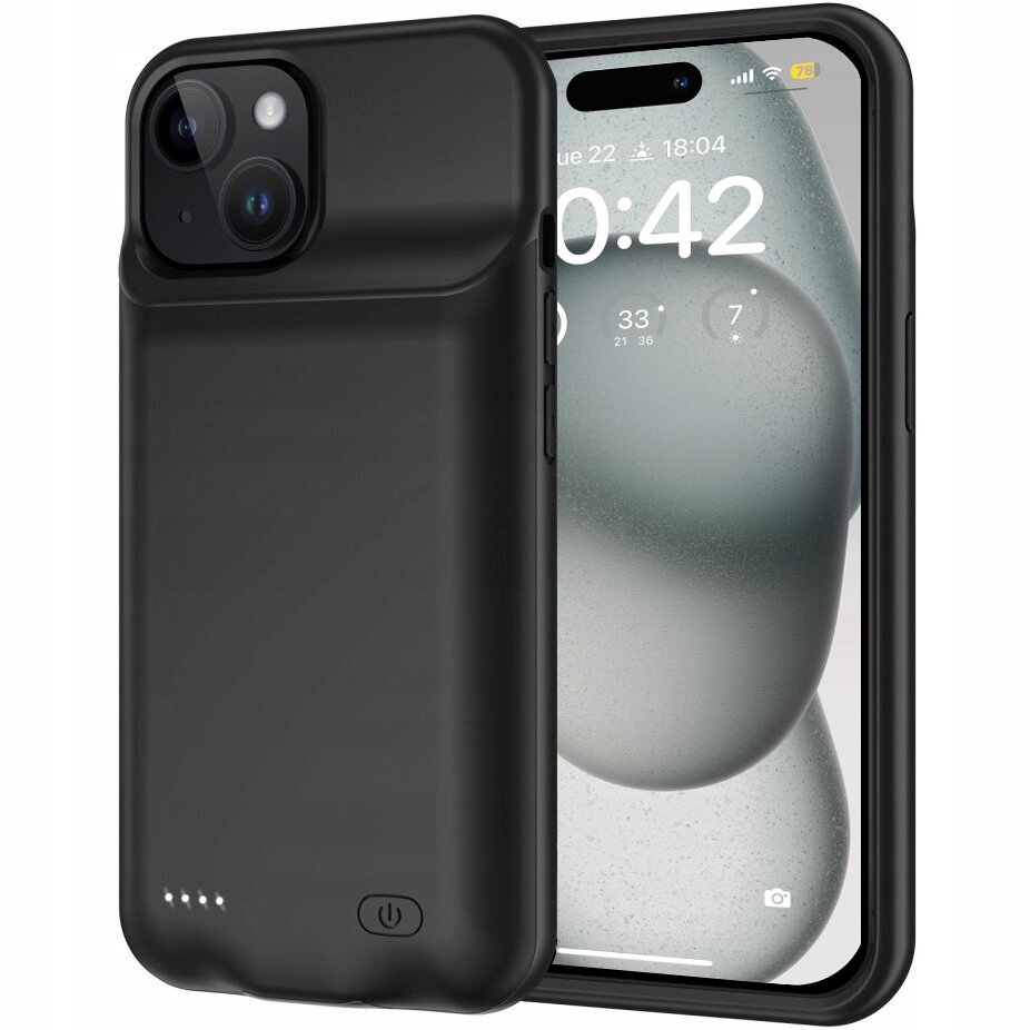 Pouzdro s baterií, powerbanka 7000 mAh pro iPhone 15, kryt, napájecí pouzdro