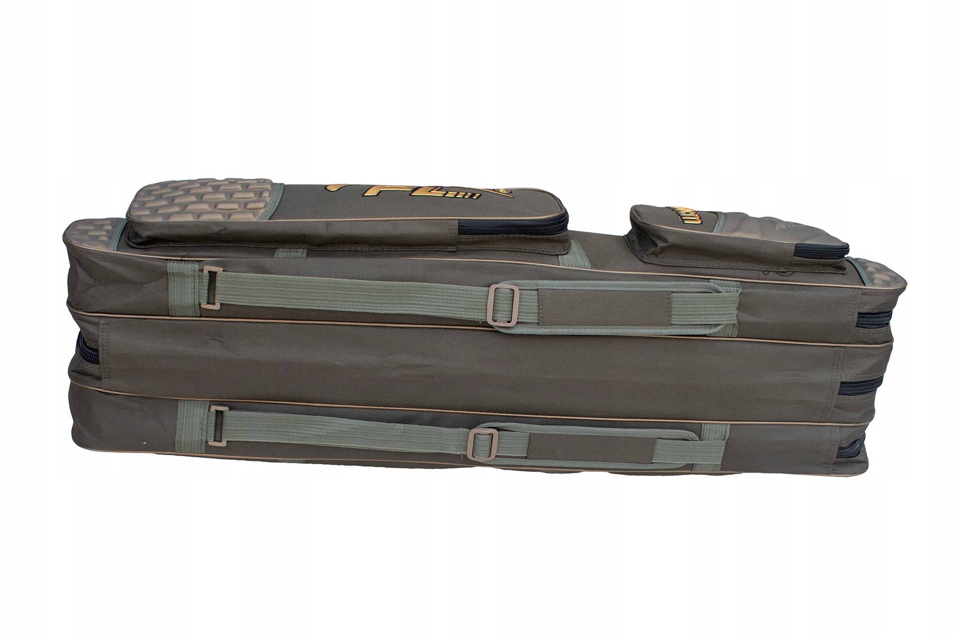 USZTYWNIANY POKROWIEC 100cm 3 KOMORY SUPER JAKOŚĆ TORBA NA WĘDKI Model WĘDZISKA WZMACNIANY SZTYWNY USZTYWNIANA KOMORY RYB