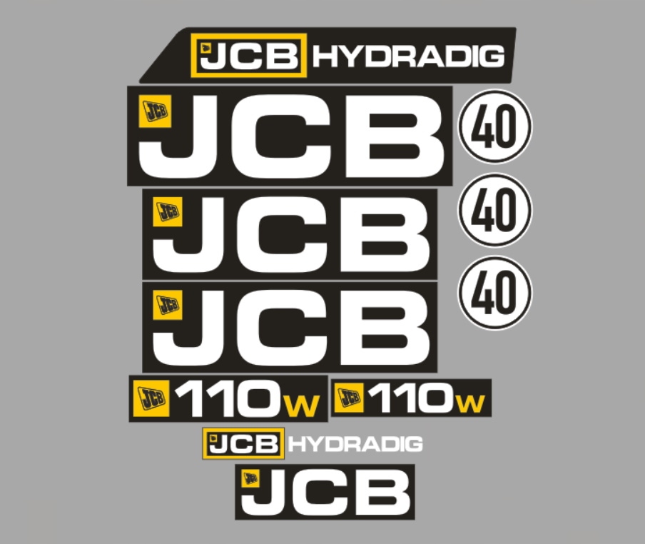 Samolepky Jcb Hydradig 110W