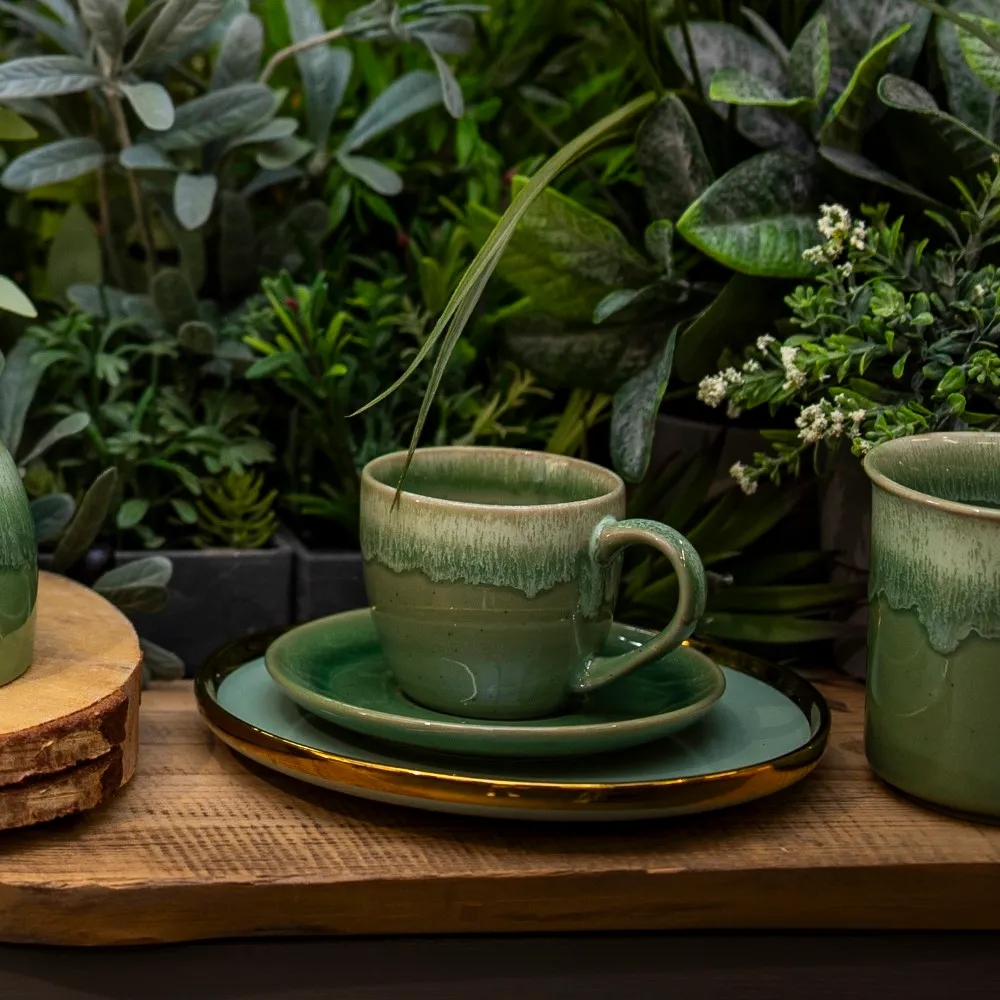 Filiżanka do kawy i herbaty ze spodkiem Altom Design Reactive Cascade 220ml Marka Altom Design