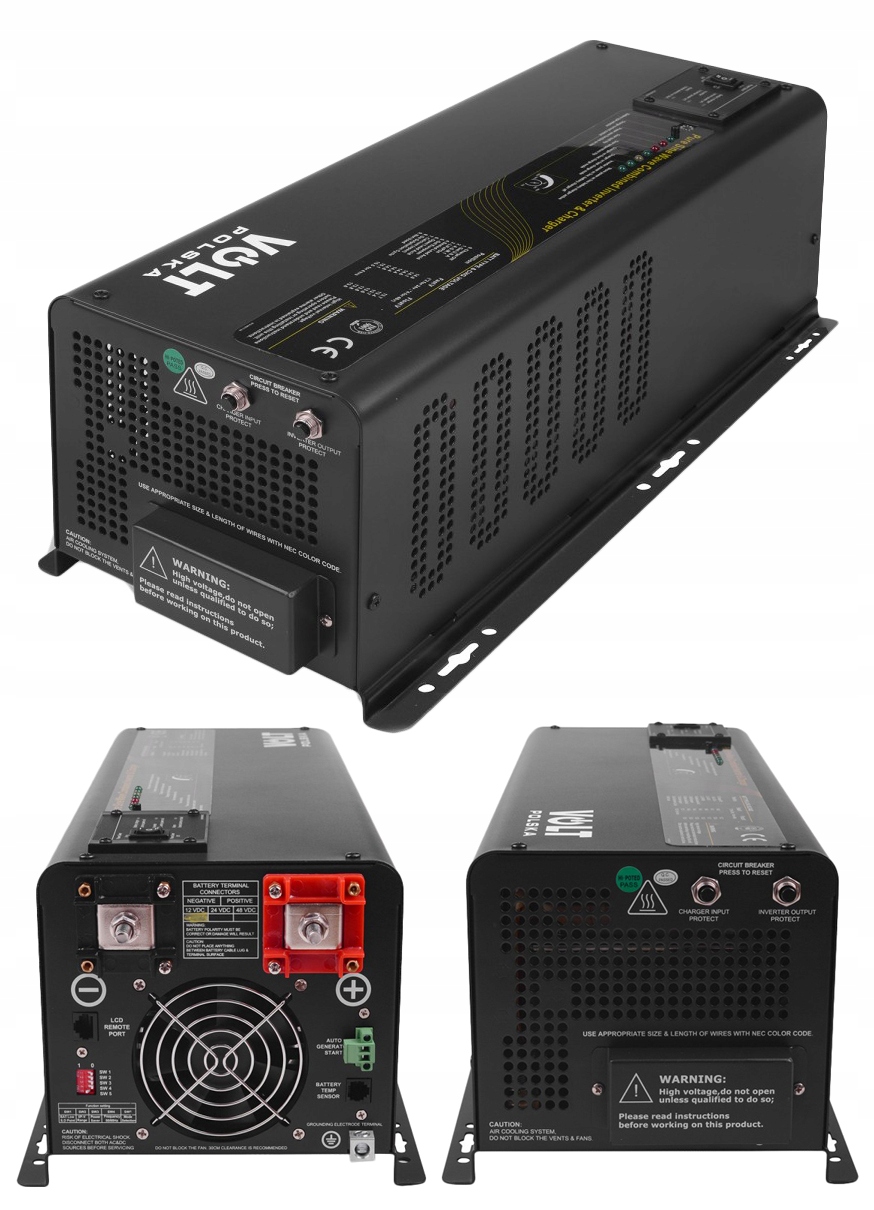 Ups Zasilacz Awaryjny Power Sinus Wysokiej Mocy 2000W 6000VA 12V Rozruch