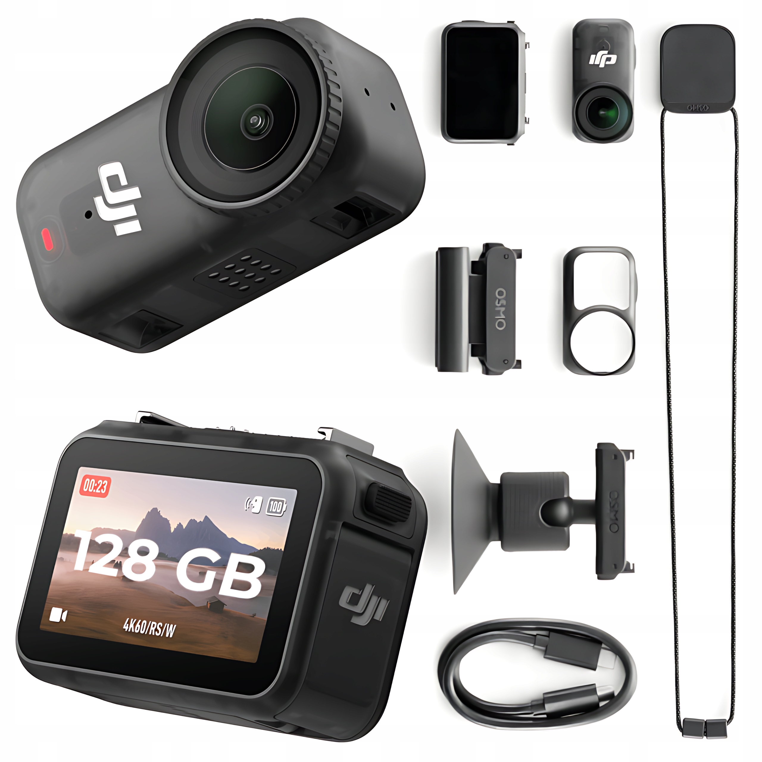 Sportovní kamera Dji Osmo Nano Standard Combo (128GB) 4K Uhd