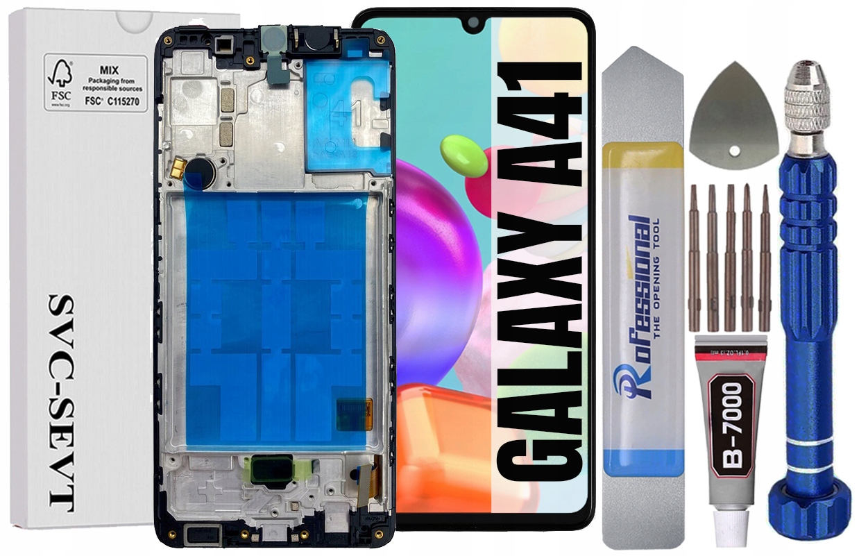 Displej Pro Samsung Galaxy A41 A415 Originál Oem Obrazovka +rámeček