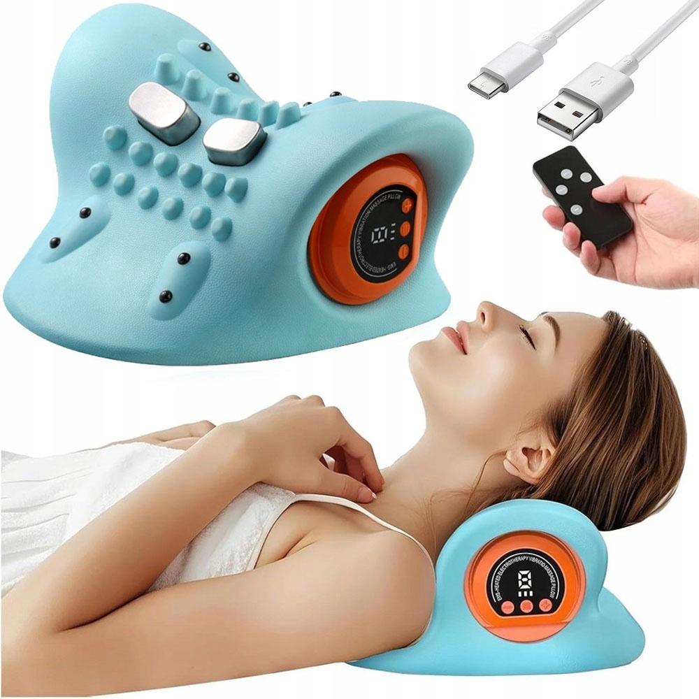 Masażer Karku Poduszka Grzejąca Ems Shiatsu Do Pleców, Ciała, Szyi, Karku