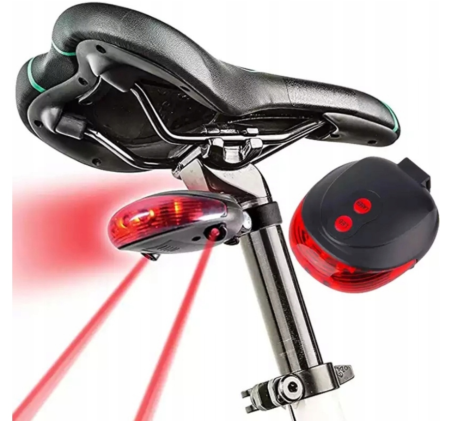 LAMPKA ROWEROWA LASEROWA 5 LED LASER NA TYŁ Kod producenta DAR65416556F