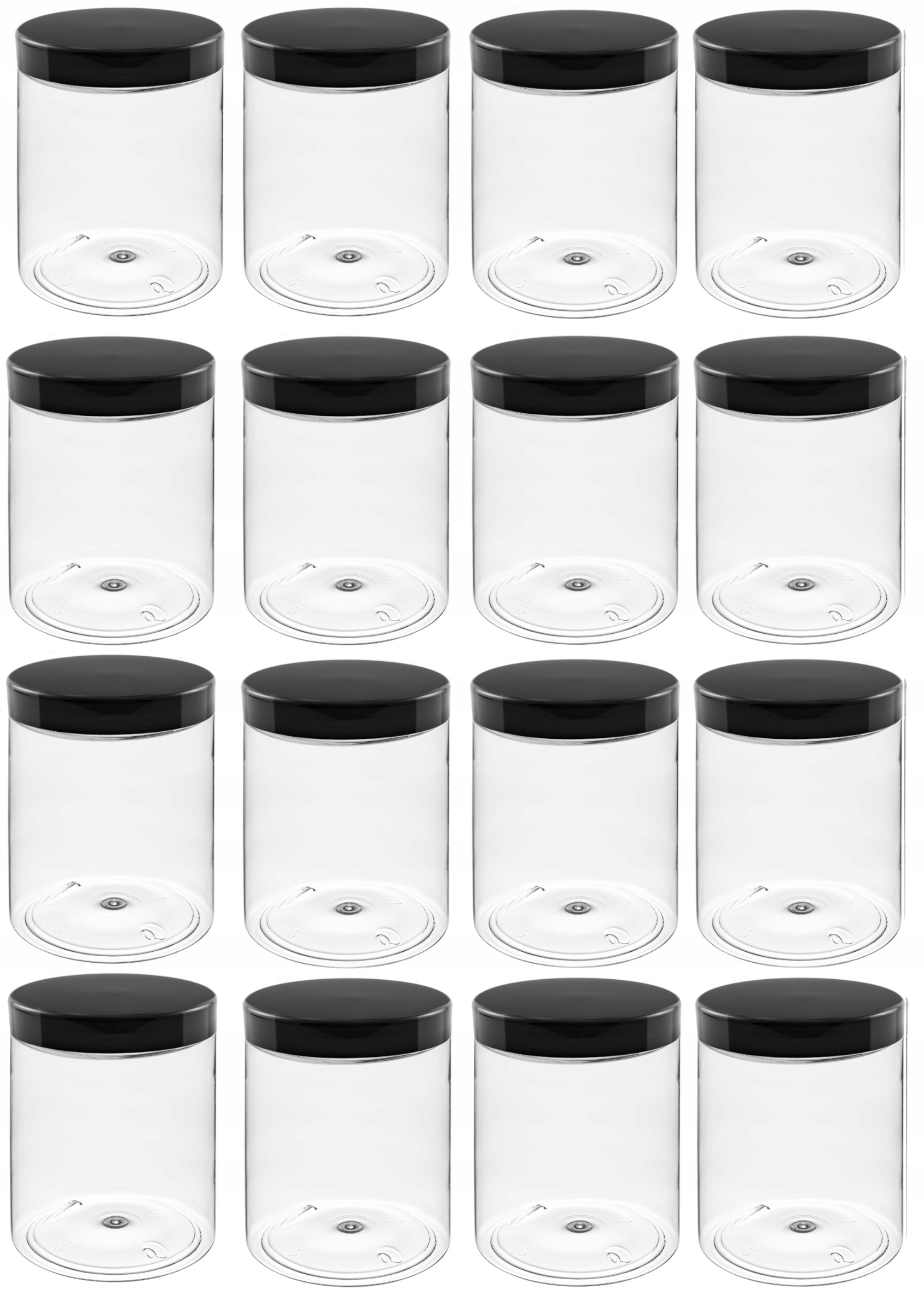 

Słoik plastikowy 16x1000 ml do żywności musli mąka