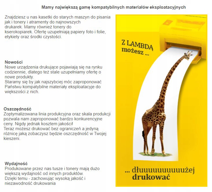 Toner Lambda TN2320 do MFCL2740DW HL2340 DCPL2500 Pasuje do Brother