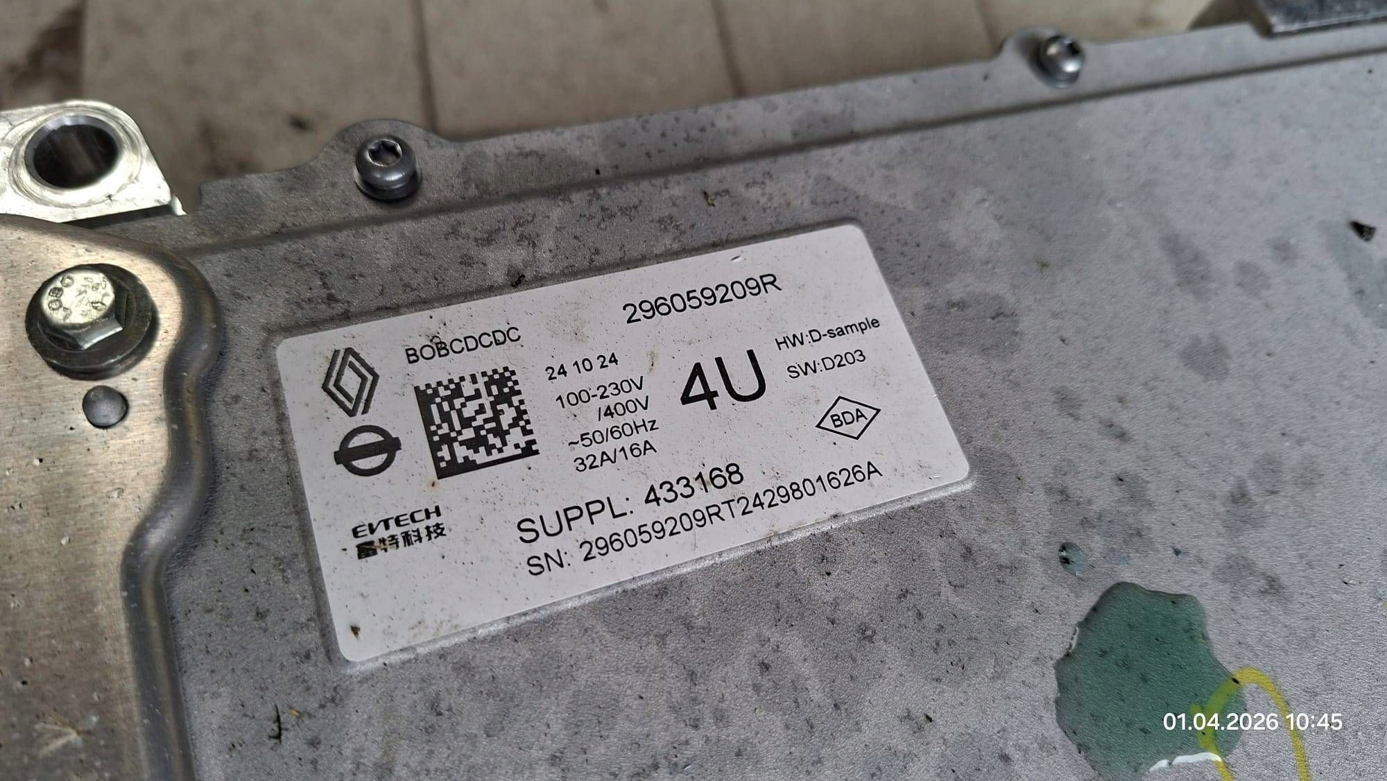 Bateria trakcyjna HEV/EV Renault 4 296059209R