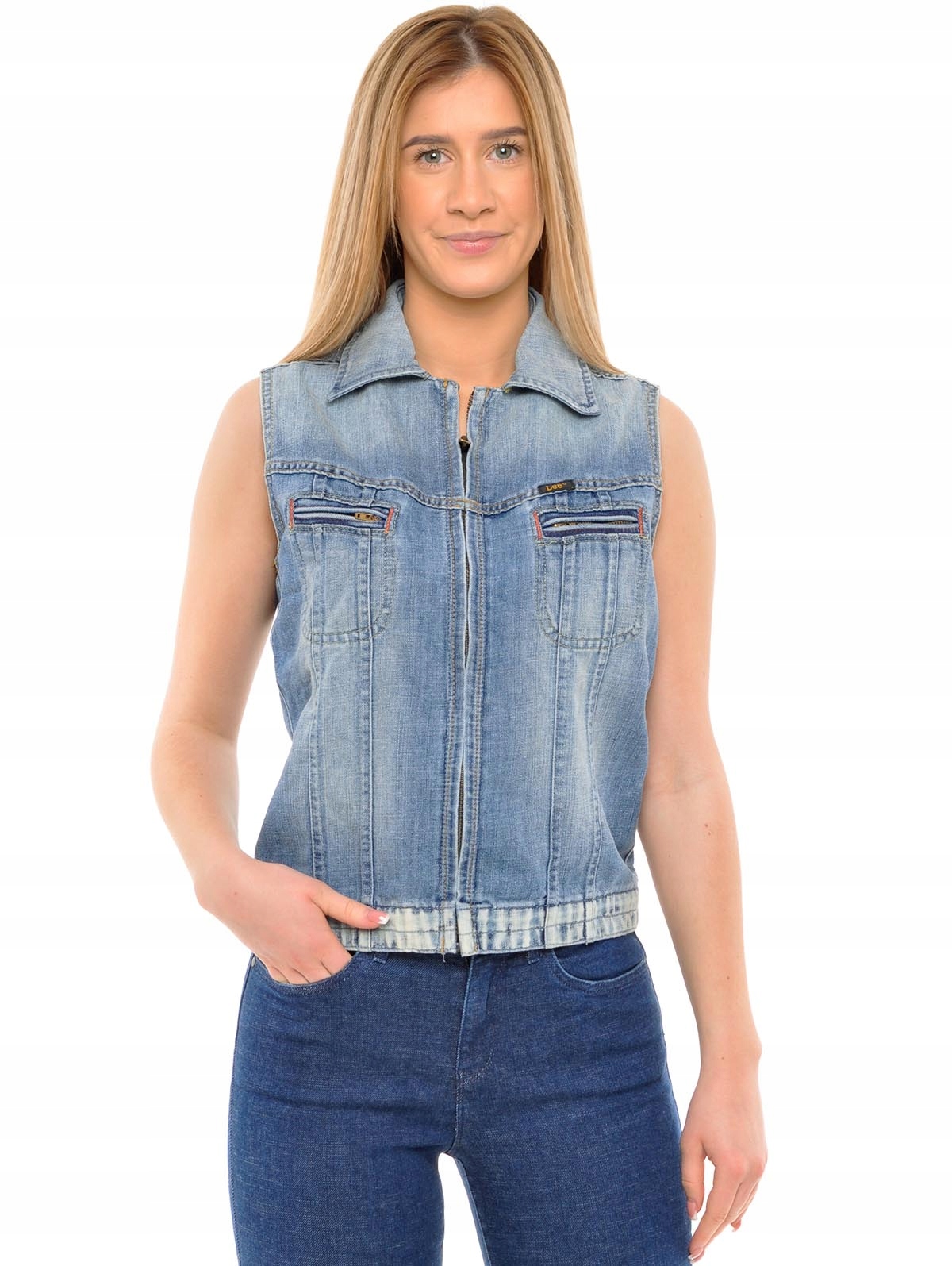 

Lee bezrękawnik kamizelka Jeans blue Danvers S 36