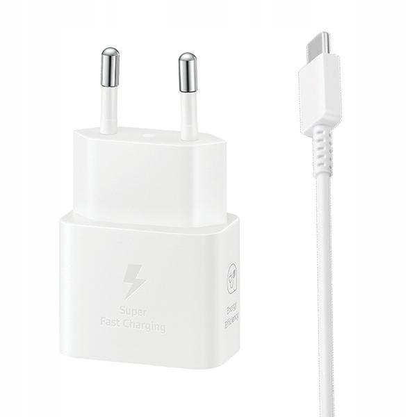 Síťové nabíjení Samsung EP-T2510XW 25WFast Charge kabel Usb-c/usb-c bílý/whit