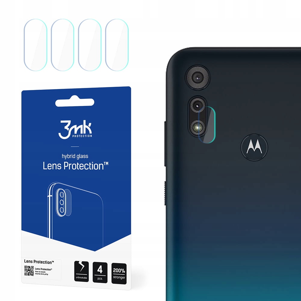 

4x Szkło hybrydowe na aparat do Moto E6s 3mk Lens