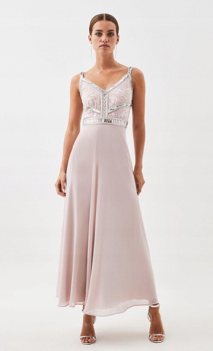 Karen Millen Šaty Pro Nízké Růžová 38 Y1S